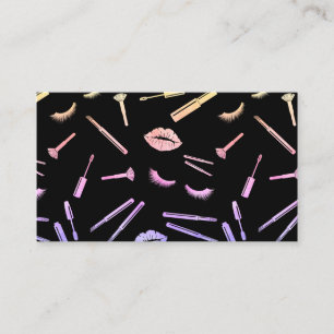 HOLOGRAPH makeup artist lashes lips lipstick eyes Business Card
