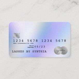 Holograph Modern Credit Card Style