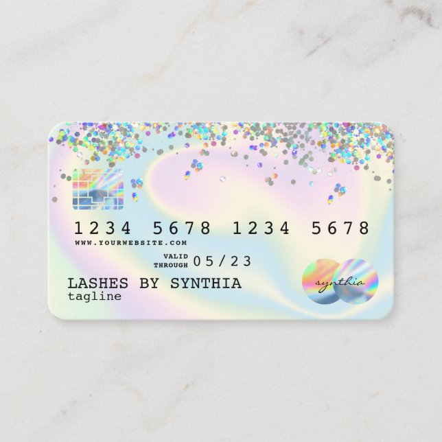 Holograph  Modern Credit Card Style (Front)