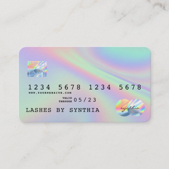 Holograph  Modern Credit Card Style (Front)