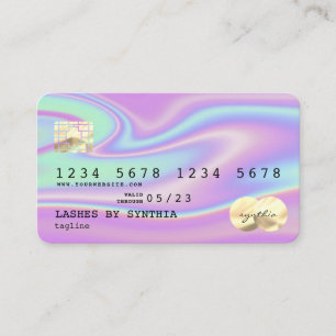 Holograph Modern Credit Card Style Add Logo