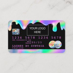 Holograph Unicorn Credit Card add your logo