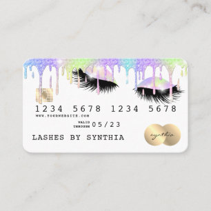 Holograph Unicorn Modern Credit Card Lashes