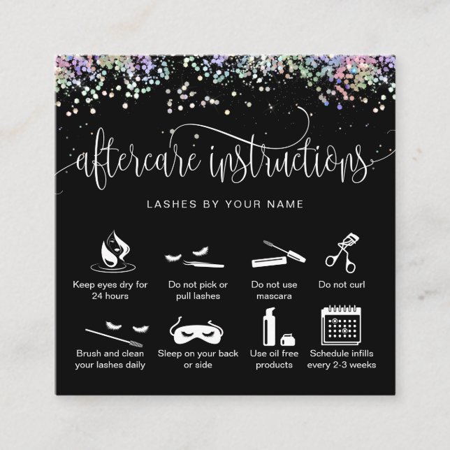 Holographe carte de postprise en charge Eclash ext (Devant)