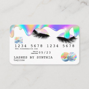 Holographe Unicorne Moderne Lashs De Carte De Créd