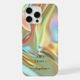Holographic Aesthetic iPhone 15 Pro Max Case