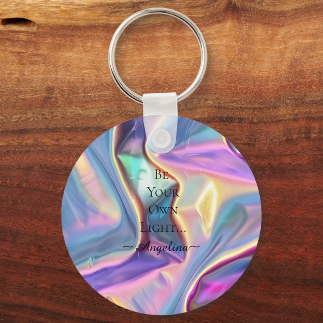 Holographic Aesthetic Keychain (Front)