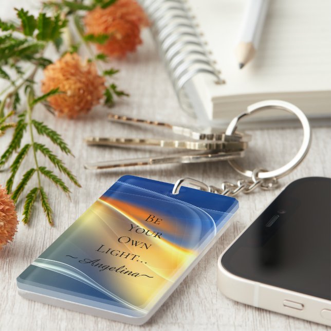 Holographic Aesthetic Keychain (Front Right)
