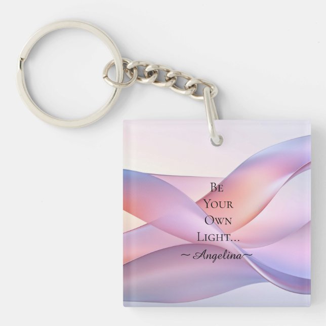 Holographic Aesthetic Keychain (Front)