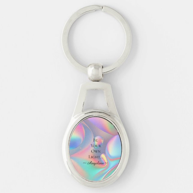 Holographic Aesthetic Keychain (Front)