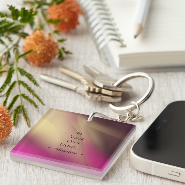 Holographic Aesthetic Keychain (Front Right)
