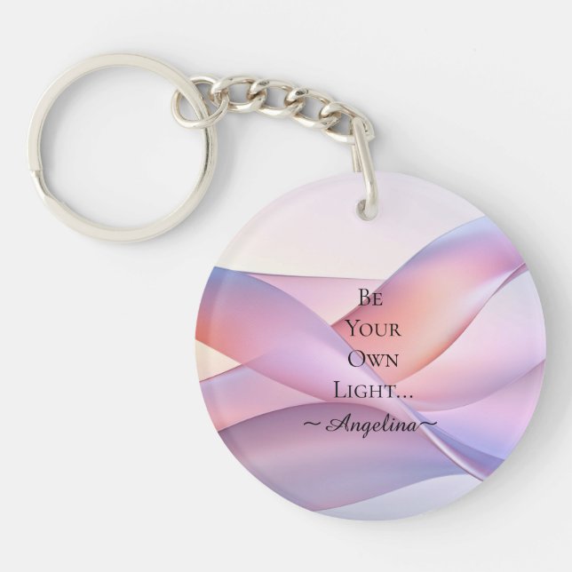 Holographic Aesthetic Keychain (Front)