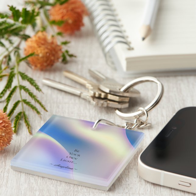 Holographic Aesthetic Keychain (Front Right)