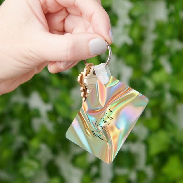 Holographic Aesthetic Keychain (Hand)
