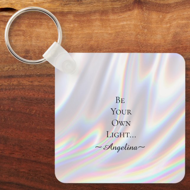 Holographic Aesthetic Keychain (Front)