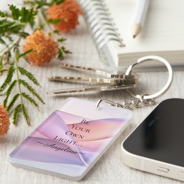 Holographic Aesthetic Keychain (Front Right)