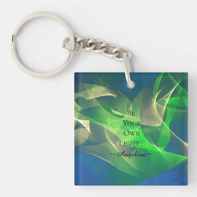 Holographic Aesthetic Keychain (Front)