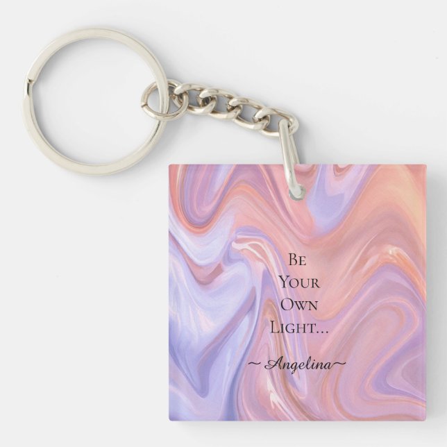 Holographic Aesthetic Keychain (Front)
