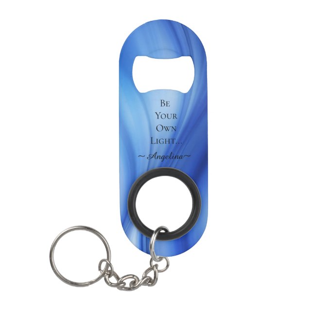 Holographic Aesthetic Keychain Bottle Opener (Front)