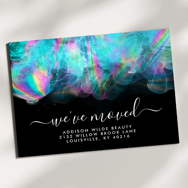 Holographic Alcohol Ink Moving Announcement (Creator Uploaded)