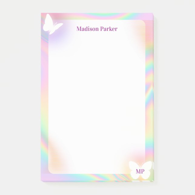 Holographic Background  Post-it Notes (Front)