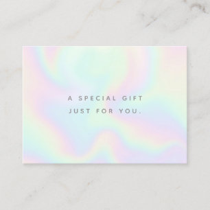 Holographic Beauty Salon Spa Gift Certificate