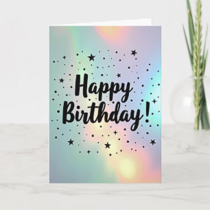 Holographic Birthday Card
