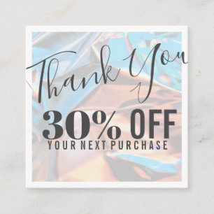 Holographic Business Discount Card