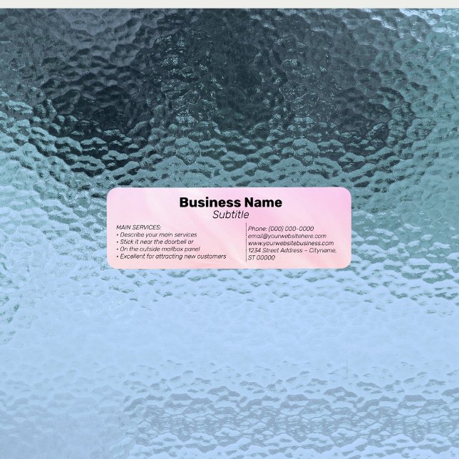 Holographic Business Sticker – Client Catcher (holographic business sticker, marketing sticker, client catcher, local business promotion, custom)