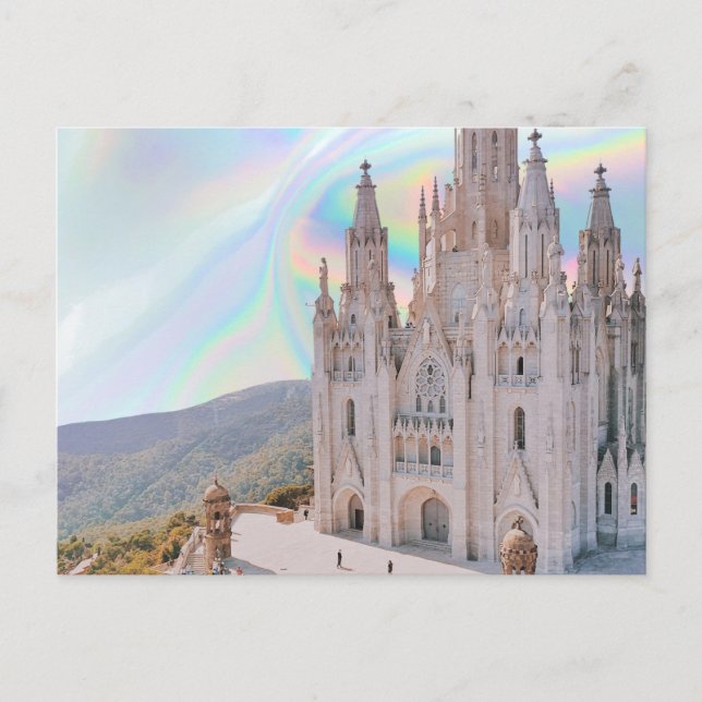 Holographic cathedral postcard (Front)