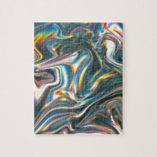 Holographic Chrome Jigsaw Puzzle