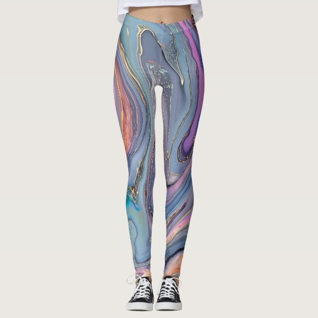 Holographic Colourful Leggings (Front)