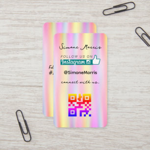 Holographic Design Business Card