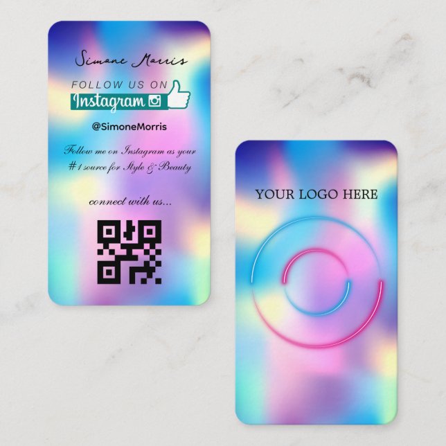 Holographic Design Business Card (Front/Back)