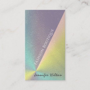 Holographic elegant luxury shiny business card