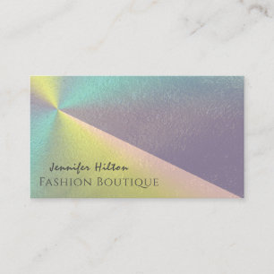 Holographic elegant luxury shiny business card