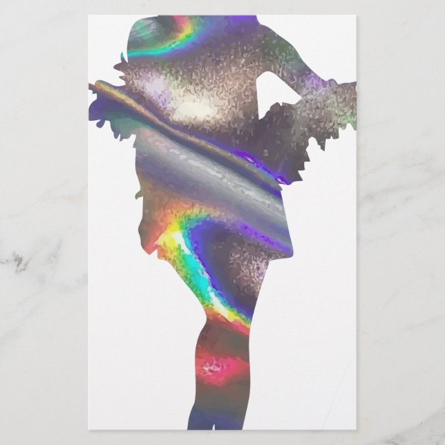 holographic flapper stationery (Front)