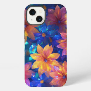 holographic flowers phone case