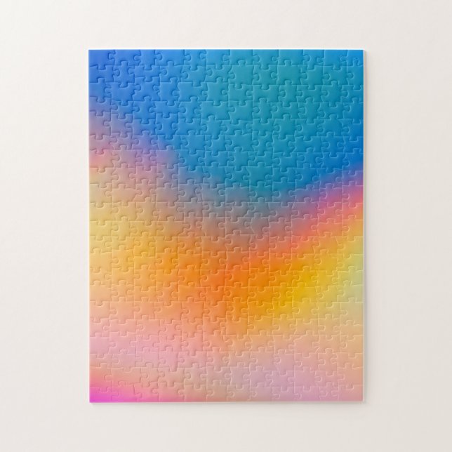 Holographic Foil Colorful Vibrant Abstract Jigsaw Puzzle (Vertical)