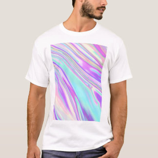 Holographic foil colourful T-Shirt