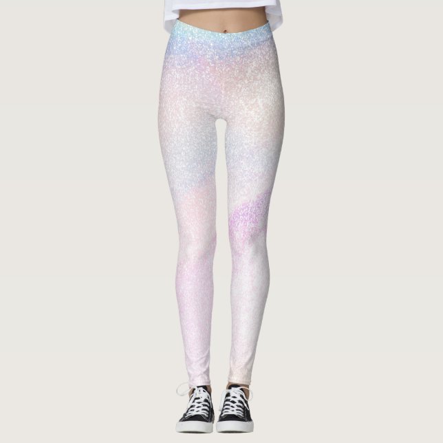Holographic Glam Glitter Leggings (Front)