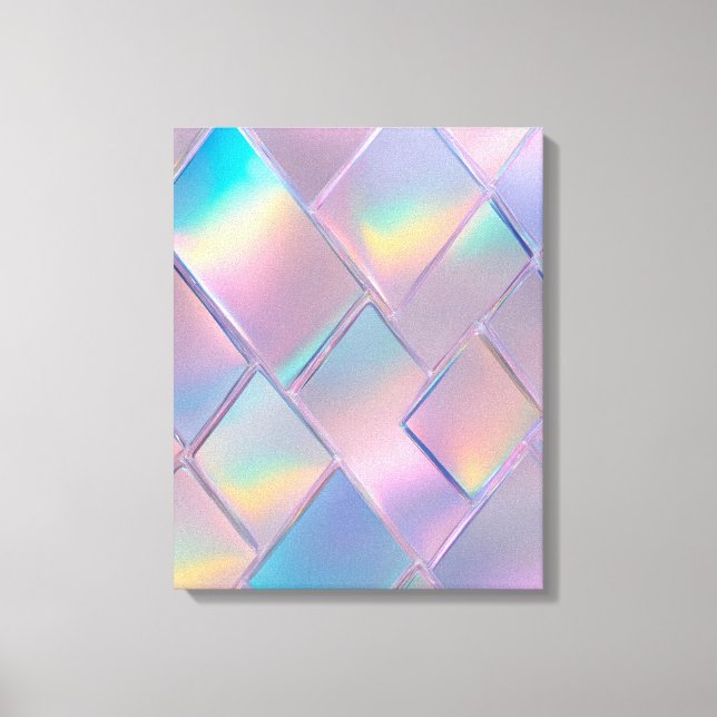 Holographic Glass wallpaper  Canvas Print (Front)