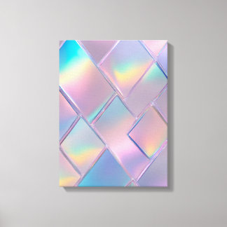 Holographic Glass wallpaper Canvas Print