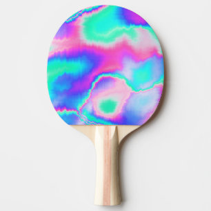 Holographic Glitch Ping Pong Paddle