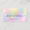 Holographic Glitter Pastel Girly Business Card