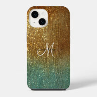 Holographic gold glitter personalized