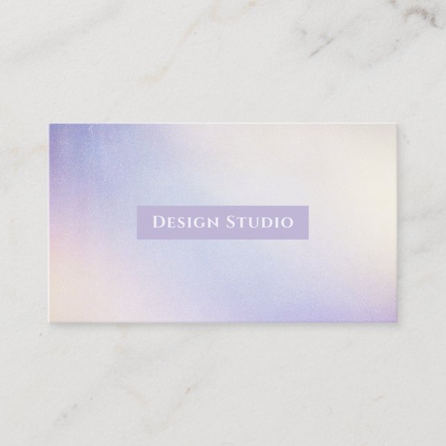 Holographic Gradient Business Card (Front)