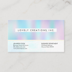 Holographic Gradient Business Card