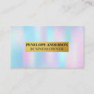Holographic Gradient Business Card