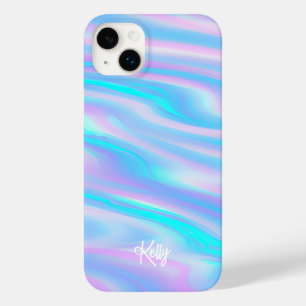 Holographic Iridiscent Personalized Name Case-Mate iPhone 14 Plus Case